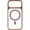 Чохол TPU+PC GETMAN Moon Clear with MagSafe для Apple iPhone 13 (6.1") Brown