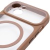 Чохол TPU+PC GETMAN Moon Clear with MagSafe для Apple iPhone 13 (6.1") Brown