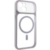 Чохол TPU+PC GETMAN Moon Clear with MagSafe для Apple iPhone 13 (6.1") Grey