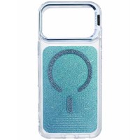Чохол TPU+PC Jewel Sparkle with MagSafe для Apple iPhone 17 Pro (6.3") Aqua Blue