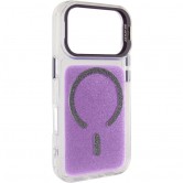 Чехол для iPhone 18 Pro / iPhone 17 Pro TPU+PC Jewel Sparkle with MagSafe Lavender Glitter