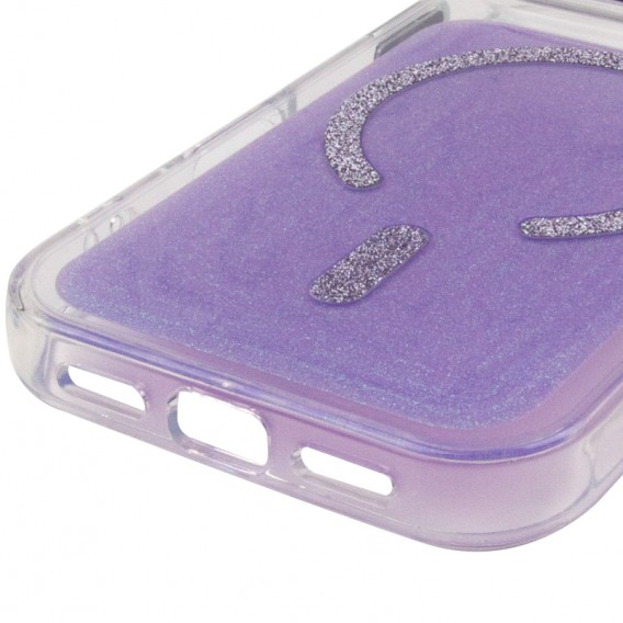 Чехол TPU+PC Jewel Sparkle with MagSafe для Apple iPhone 17 Pro (6.3 дюйма) Lavender Glitter