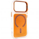 Чехол для iPhone 18 Pro / iPhone 17 Pro TPU+PC Jewel Sparkle with MagSafe Orange Sparkle