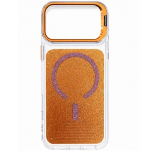 Чехол TPU+PC Jewel Sparkle with MagSafe для Apple iPhone 17 Pro (6.3 дюйма) Orange Sparkle