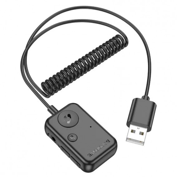 Bluetooth аудіо ресивер Borofone BC49 June (USB-A) Black