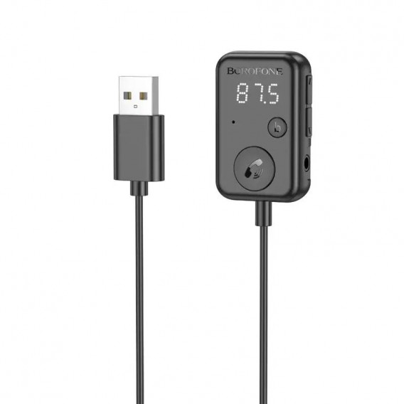 Bluetooth аудіо ресивер Borofone BC49 June (USB-A) Black