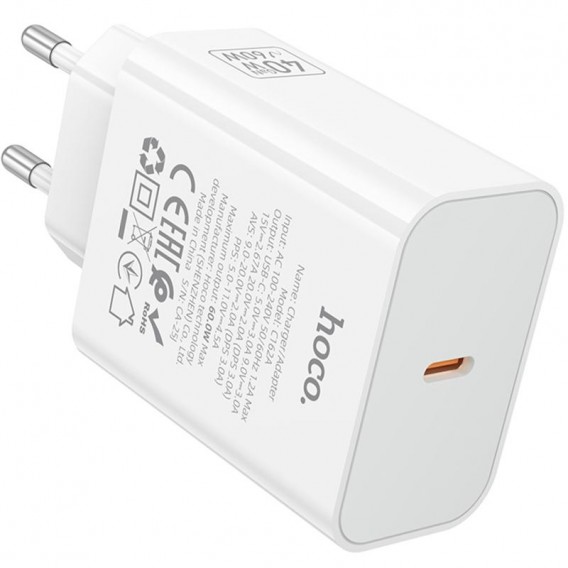 СЗУ Hoco C162A Source PD40W (1USB-C) White