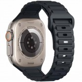 Силіконовий ремінець Defense для Apple Watch 42(ser.1-3)/44/45/46/49mm Midnight Blue Силіконовий ремінець Defense для Apple Watch 42(ser.1-3)/44/45/46/49mm Midnight Blue