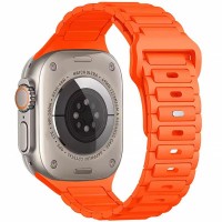 Силіконовий ремінець Defense для Apple Watch 38/40/41/42mm(ser.10) (140-190mm) Orange
