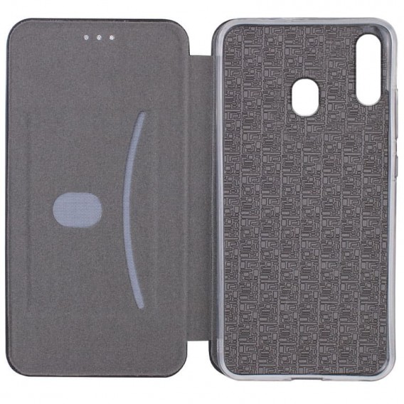 Кожаный чехол-книжка Classy для Samsung Galaxy A20 / A30 Темно-синий