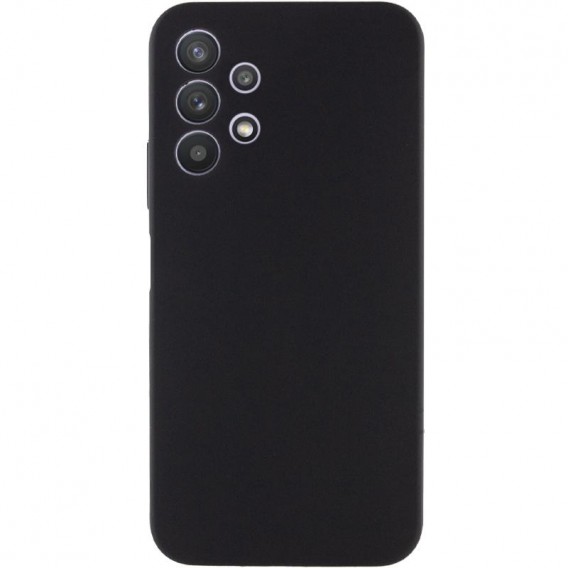 Чохол Silicone Cover Lakshmi Full Camera (AAA) для Samsung Galaxy A32 4G Чорний / Black
