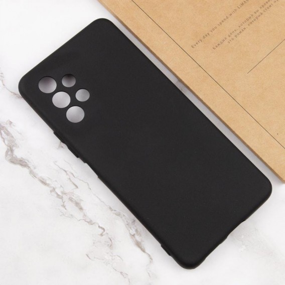 Чохол Silicone Cover Lakshmi Full Camera (AAA) для Samsung Galaxy A32 4G Чорний / Black