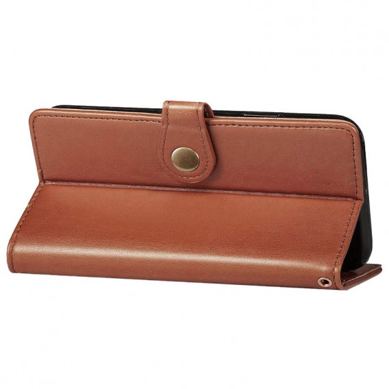 Шкіряний чохол-книжка GETMAN Gallant (PU) для TECNO Spark 10 Pro Коричневий