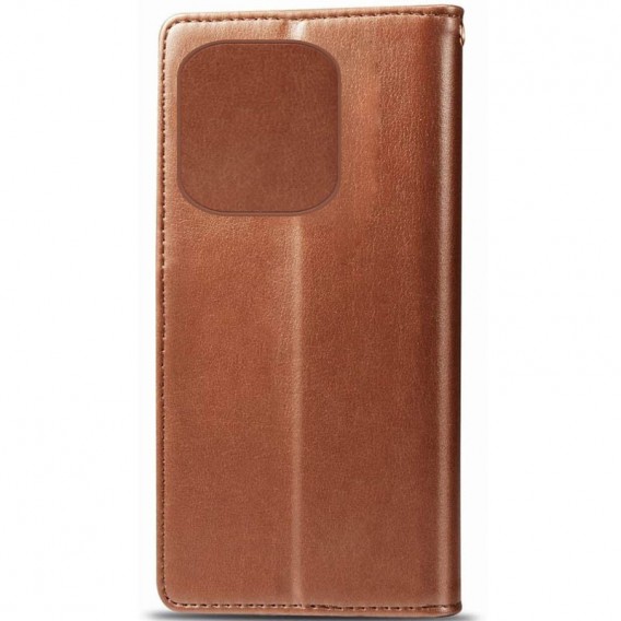 Шкіряний чохол-книжка GETMAN Gallant (PU) для TECNO Spark 10 Pro Коричневий