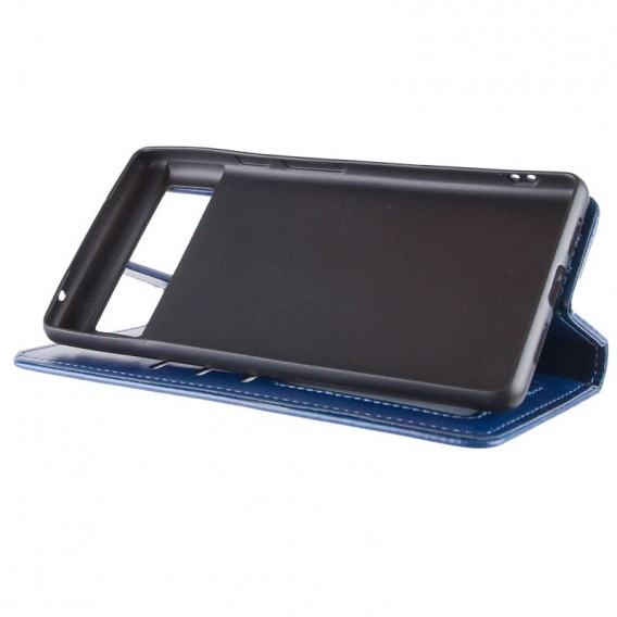 Шкіряний чохол-книжка GETMAN Gallant (PU) для Google Pixel 6 Pro Синій