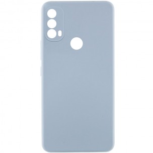 Чехол Silicone Cover Lakshmi Full Camera (AAA) для Motorola Moto E40 Голубой / Sweet Blue
