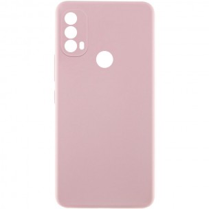Чехол Silicone Cover Lakshmi Full Camera (AAA) для Motorola Moto E40 Розовый / Pink Sand