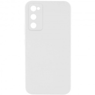 Чехол Silicone Cover Lakshmi Full Camera (AAA) для Samsung Galaxy S20 FE Белый / White