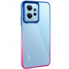 Чехол TPU+PC Fresh sip series для Xiaomi Redmi Note 12 4G Розовый / Синий