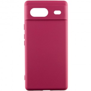 Чохол Silicone Cover Lakshmi Full Camera (AAA) для Google Pixel 8a Бордовий / Plum