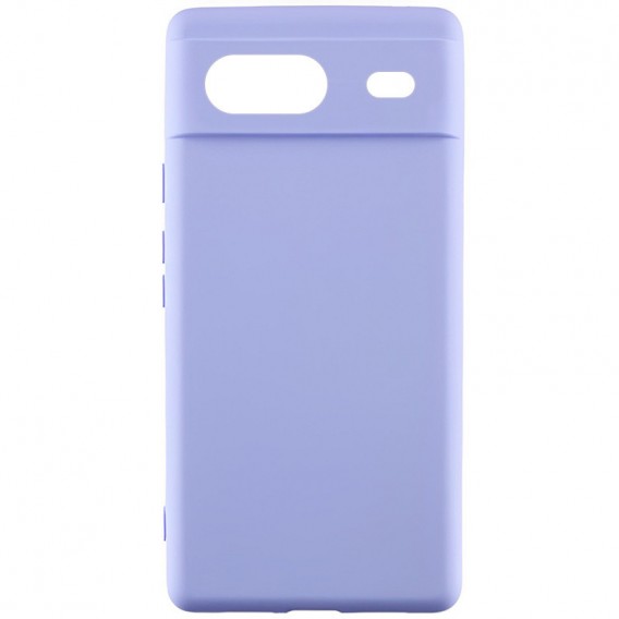 Чохол Silicone Cover Lakshmi Full Camera (AAA) для Google Pixel 8a Бузковий / Dasheen