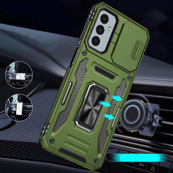 Ударопрочный чехол Camshield Army Ring для Samsung Galaxy A25 5G Оливковый / Army Green