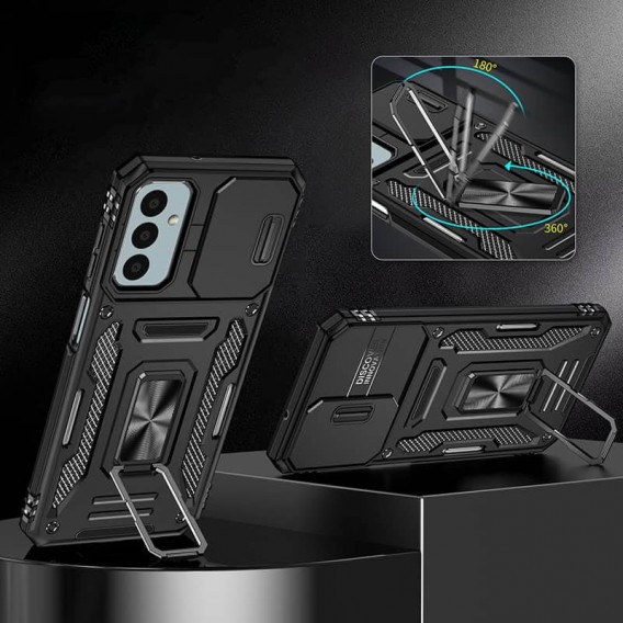 Ударопрочный чехол Camshield Army Ring для Samsung Galaxy A25 5G Черный / Black