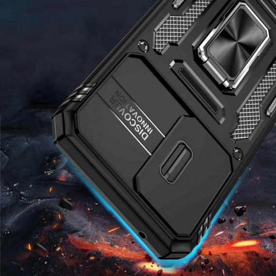 Ударопрочный чехол Camshield Army Ring для Samsung Galaxy A35 / A55 Черный / Black