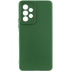 Чохол TPU GETMAN Liquid Silk Full Camera для Samsung Galaxy A13 4G Зелений / Dark green