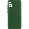 Чохол TPU GETMAN Liquid Silk Full Camera для Samsung Galaxy A51 Зелений / Dark green