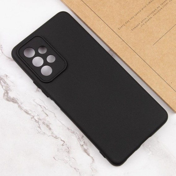 Чохол TPU GETMAN Liquid Silk Full Camera для Samsung Galaxy A23 4G Чорний / Black