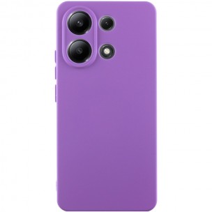 Чехол Silicone Cover Lakshmi Full Camera (AA) для Xiaomi Redmi Note 13 5G Фиолетовый / Purple