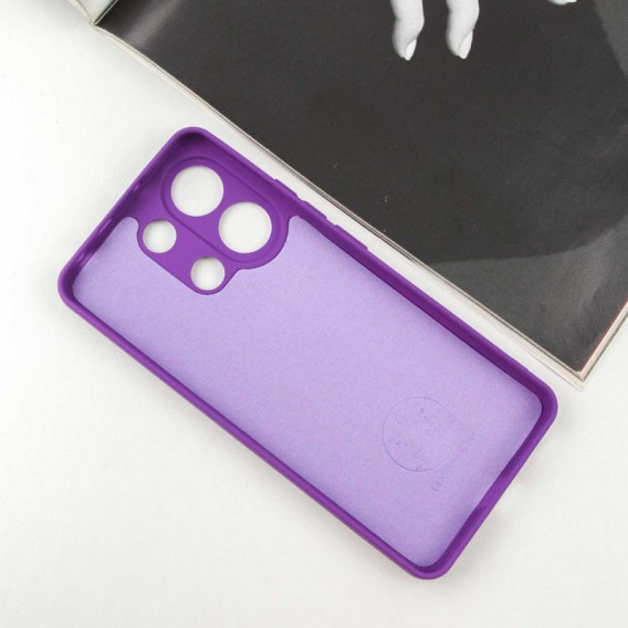 Чехол Silicone Cover Lakshmi Full Camera (AA) для Xiaomi Redmi Note 13 5G Фиолетовый / Purple