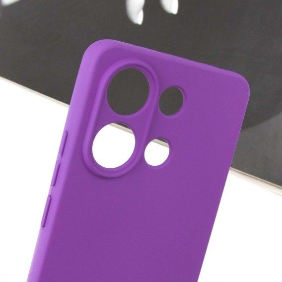 Чехол Silicone Cover Lakshmi Full Camera (AA) для Xiaomi Redmi Note 13 5G Фиолетовый / Purple