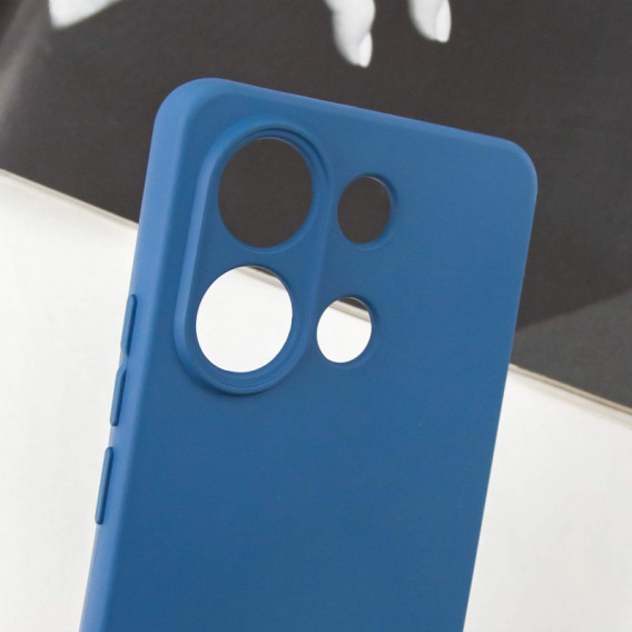 Чохол Silicone Cover Lakshmi Full Camera (AA) для Xiaomi Redmi Note 13 5G Синій / Navy Blue