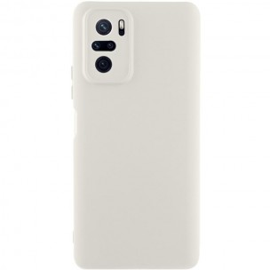 Чехол Silicone Cover Lakshmi Full Camera (AAA) для Xiaomi Redmi Note 10 / Note 10s / Poco M5s Белый / White