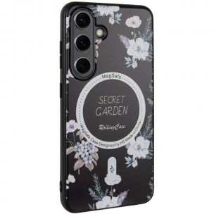 TPU+PC чохол Secret Garden with MagFit для Samsung Galaxy S24 Black