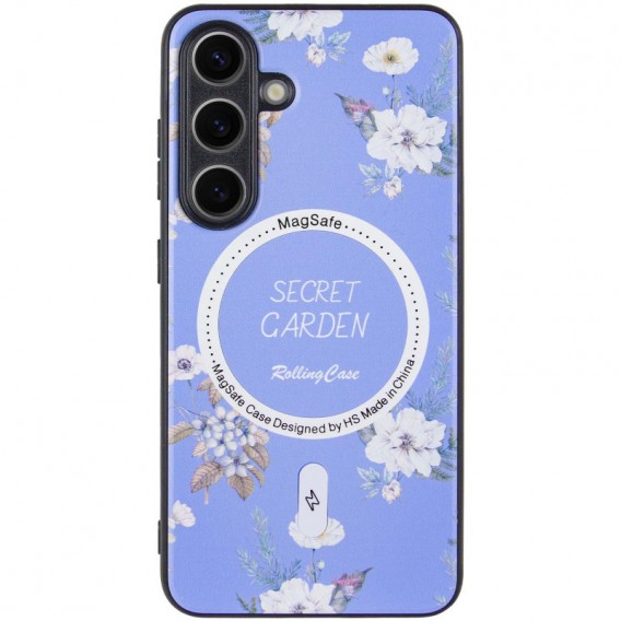 TPU+PC чохол Secret Garden with MagFit для Samsung Galaxy S24 Lilac