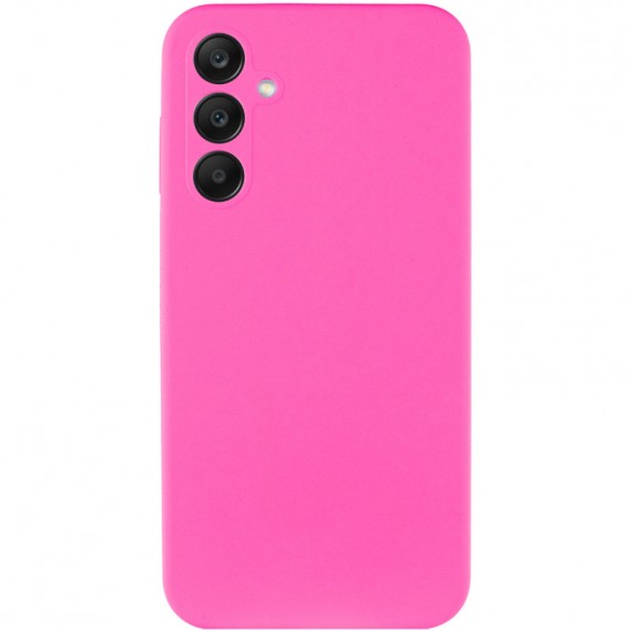 Чохол Silicone Cover Lakshmi Full Camera (AAA) для Samsung Galaxy S25 Рожевий / Barbie pink