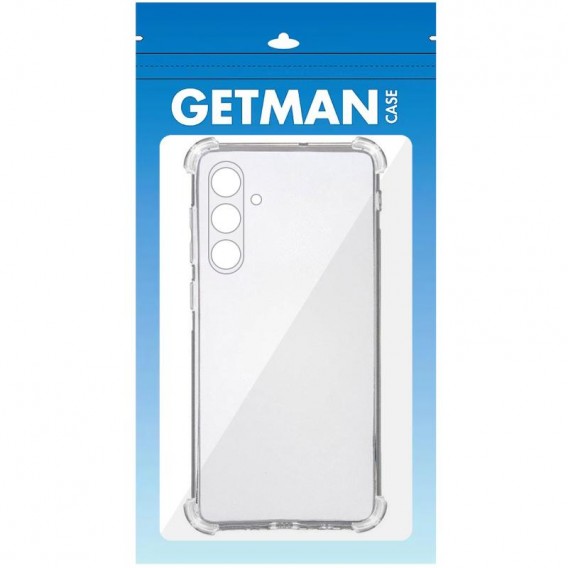TPU чохол GETMAN Ease logo посилені кути Full Camera для Samsung Galaxy S25+ Безбарвний (прозорий)