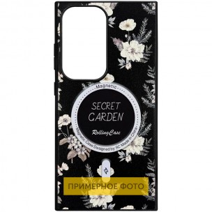 TPU+PC чохол Soft Secret Garden with MagFit для Samsung Galaxy S25 Ultra Black