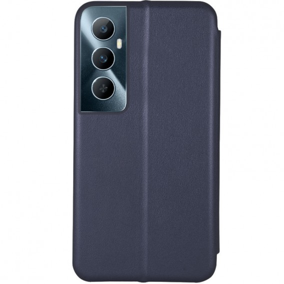 Кожаный чехол-книжка Classy для Realme C65 4G Темно-синий