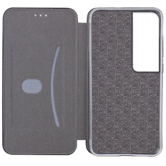 Кожаный чехол-книжка Classy для Realme C65 4G Темно-синий