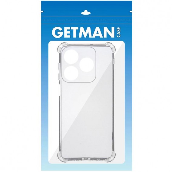 TPU чохол GETMAN Ease logo посилені кути Full Camera для Realme C61 4G / C63 4G Безбарвний (прозорий)