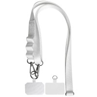 Шнурок із двома кріпленнями (2 см) 140 см White