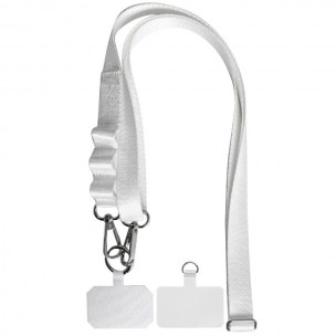 Шнурок із двома кріпленнями (2 см) 140 см White