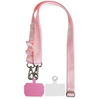 Шнурок із двома кріпленнями (2 см) 140 см Pink