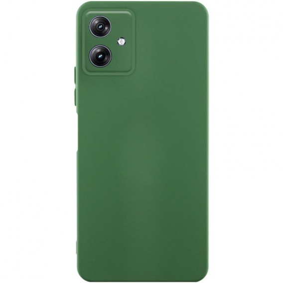 Чохол TPU GETMAN Liquid Silk Full Camera для Motorola Moto G54 Зелений / Dark green