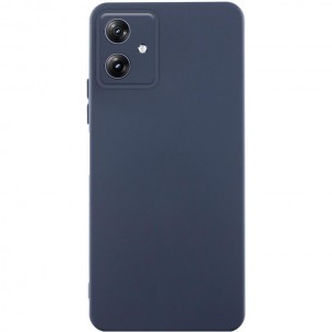 Чехол TPU GETMAN Liquid Silk Full Camera для Motorola Moto G54 Синий / Midnight Blue