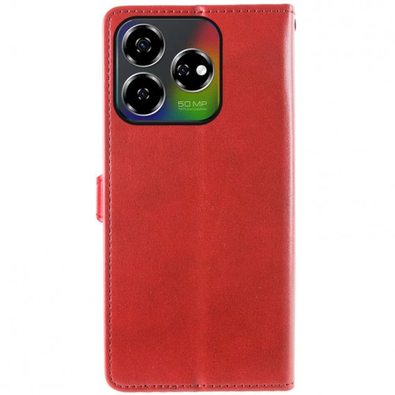 Шкіряний чохол-книжка GETMAN Gallant (PU) для ZTE Nubia V60 Червоний